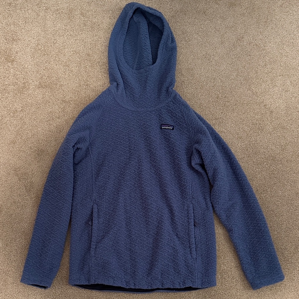 Patagonia Blue Hooded Sweatshirt